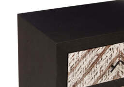 Linden Bedside Table – Black (2 Drawer) - thumbnail 4