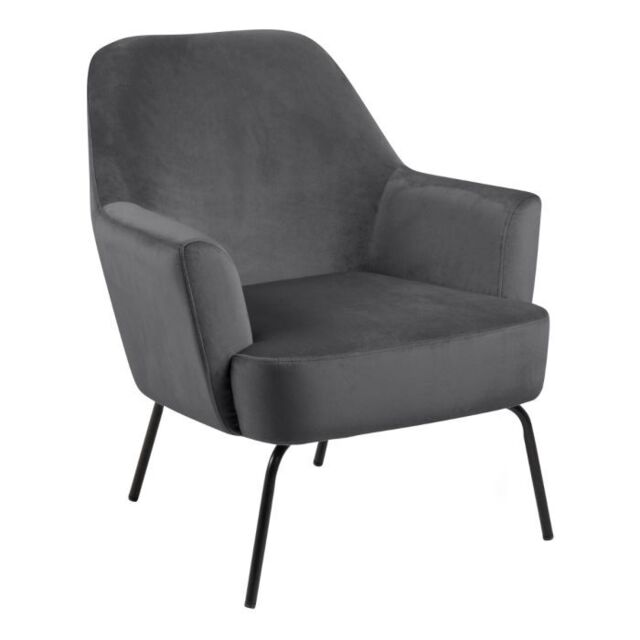 Lounge Chair in Dark Grey  Melissa Collection - image 1