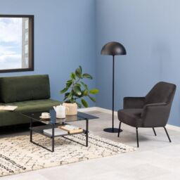 Lounge Chair in Dark Grey  Melissa Collection - thumbnail 3
