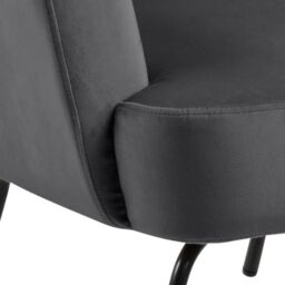 Lounge Chair in Dark Grey  Melissa Collection - thumbnail 5