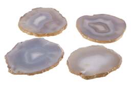 Langley Agata Agate Gold Set and 4 Coasters Grey of - thumbnail 2