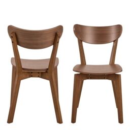 Roxby Dining Chairs in Walnut Set of 2 - thumbnail 3