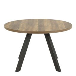 Zalida Round Dining Table with Extension in Oak - thumbnail 3
