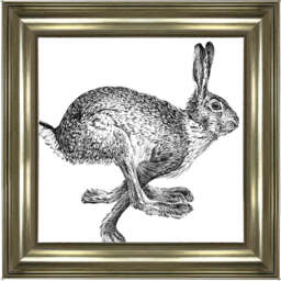 AN1515 BUNNY RABBIT II - 40x40 / Silver Mirror / PLAIN - thumbnail 3
