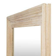 Washed Wood Wide Framed Wall Mirror - thumbnail 3