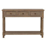 Delphine Collection 3 Drawer Console With Shelf - thumbnail 4