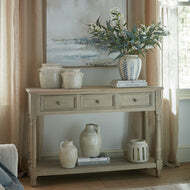 Delphine Collection 3 Drawer Console With Shelf - thumbnail 1