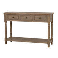 Delphine Collection 3 Drawer Console With Shelf - thumbnail 3