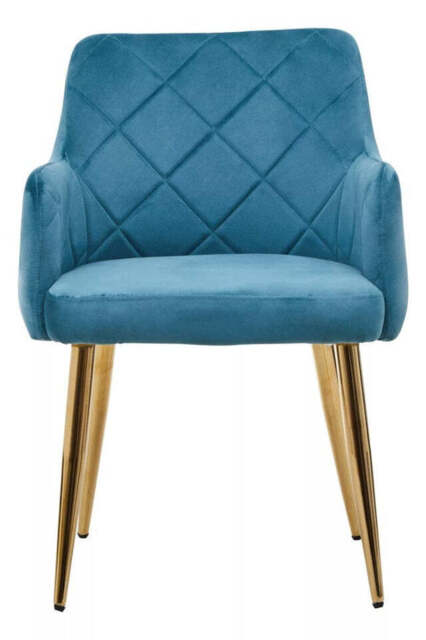 Linea Mink Velvet Splayed Dining Chair - image 1
