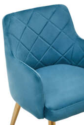 Linea Mink Velvet Splayed Dining Chair - thumbnail 5