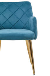 Linea Mink Velvet Splayed Dining Chair - thumbnail 6