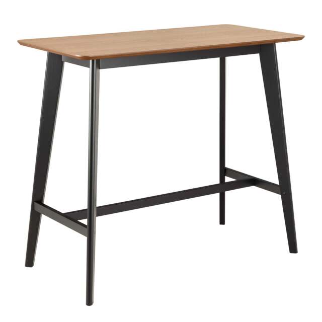 Roxby Bar Table in Oak & Black - image 1