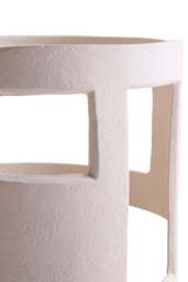 Holder Textured Cream Candle Terrace Small - thumbnail 2