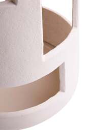 Holder Textured Cream Candle Terrace Small - thumbnail 4