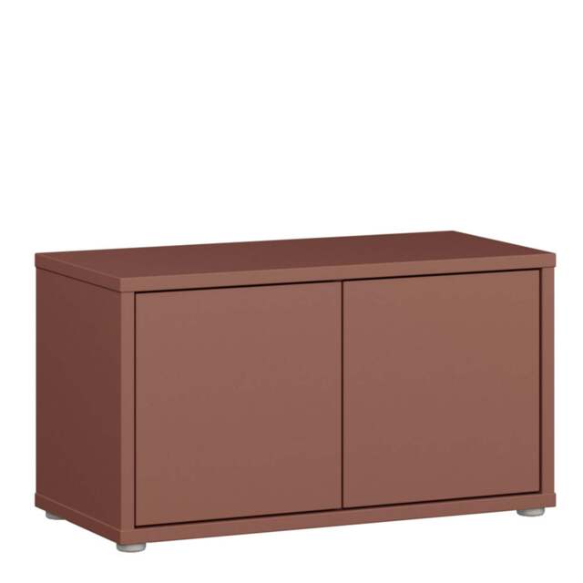 Alice Springs Bench with 2 Doors Push-to-Open in Terracotta - image 1