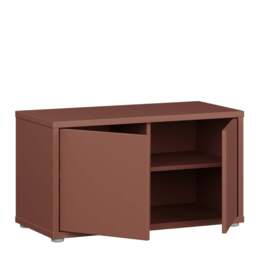 Alice Springs Bench with 2 Doors Push-to-Open in Terracotta - thumbnail 4