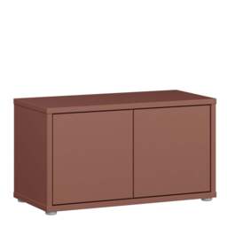 Alice Springs Bench with 2 Doors Push-to-Open in Terracotta