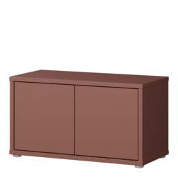Alice Springs Bench with 2 Doors Push-to-Open in Terracotta - thumbnail 3