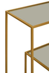 Banstead Gold Finish Console Table – Luxury Contemporary Hallway Table - thumbnail 5
