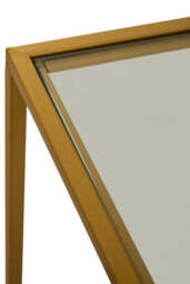 Banstead Gold Finish Console Table – Luxury Contemporary Hallway Table - thumbnail 3