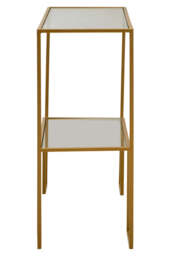 Banstead Gold Finish Console Table – Luxury Contemporary Hallway Table - thumbnail 6