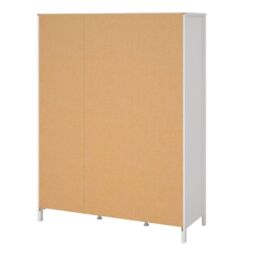 Madrid Wardrobe – 2 Door + 1 Mirrored Door with 2 Drawers in White Finish - thumbnail 3