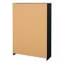 Shoe Cabinet with 2 Flip-Down Doors and 1 Drawer in Matt Black Finish - thumbnail 6