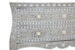 Guildford Two-Drawer Chest with Mother of Pearl Inlay – Luxury Storage Chest - thumbnail 4