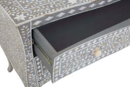 Guildford Two-Drawer Chest with Mother of Pearl Inlay – Luxury Storage Chest - thumbnail 2