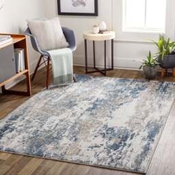 Contemporary Allegro Abstract Modern Marble Rug - thumbnail 2