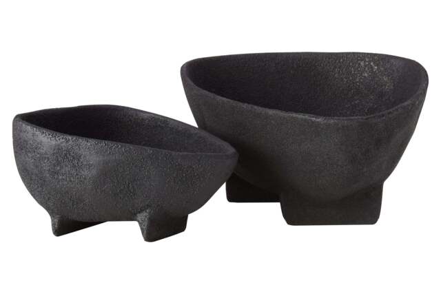 Bowls Set Black Textured Elvaris Two of - image 1