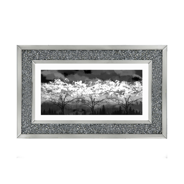 LS200 Black and white forest - 70x30 / White Venice / Plain - image 1