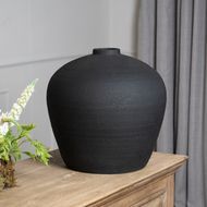 Matt Black Decorative Astral Vase - thumbnail 3