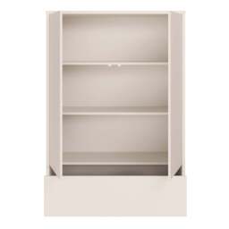 Alice Springs 2 Door Low Wardrobe with Push-to-Open Doors and Drawer in Sand - thumbnail 5
