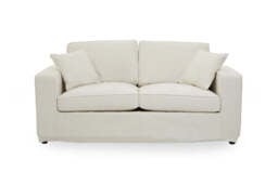 Hartford Cream Fabric Two-Seater Sofa - thumbnail 1