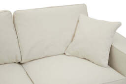 Hartford Cream Fabric Two-Seater Sofa - thumbnail 3