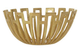 Shore Decorative Bowl – Gold Finish (Large) - thumbnail 1