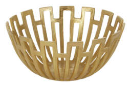 Shore Decorative Bowl – Gold Finish (Large) - thumbnail 4