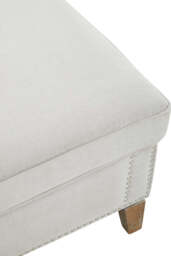 Contour Footstool – Grey Fabric - thumbnail 3