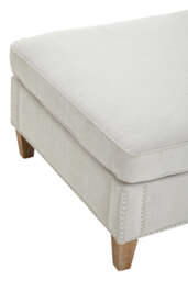 Contour Footstool – Grey Fabric - thumbnail 4