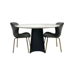 Rosemary Round Dining Table – Contemporary Wooden Dining Table - thumbnail 5