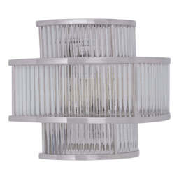 Fable Wall Light – 3 Tier Glass, Nickel Finish - thumbnail 5