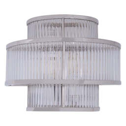 Fable Wall Light – 3 Tier Glass, Nickel Finish - thumbnail 4