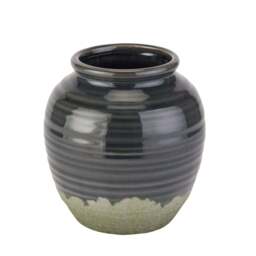 Modern & Stable: Navy Squat Vase by Seville Collection
