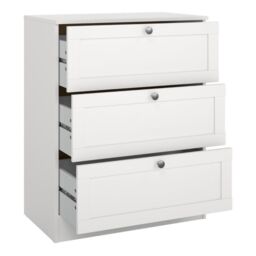 Brande Chest with 3 Frame Drawers in White - thumbnail 5
