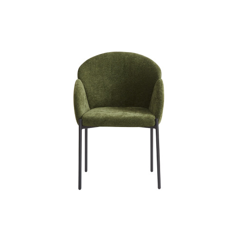 Petal Modern Dining Chair - Olive Soft Weave