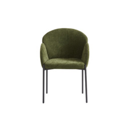 Petal Modern Dining Chair - Olive Soft Weave