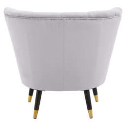 Linea Shell Accent Chair – Grey Velvet - thumbnail 6