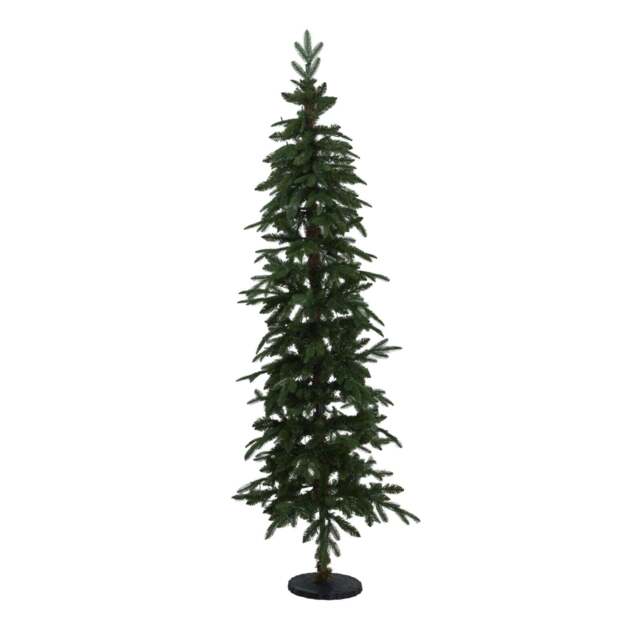 Slim Woodland Fir Pre-Lit Christmas Tree – 200 LED Lights - image 1