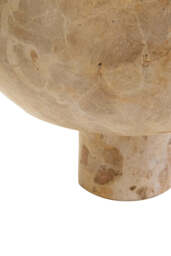 Palm Marble Pedestal Bowl – Chocolate Finish - thumbnail 2